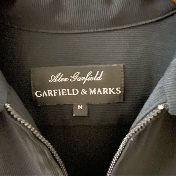 Garfield and Marks ~ Black zip front Shacket (Shirt + Jacket) ~ size M - Picture 5 of 5